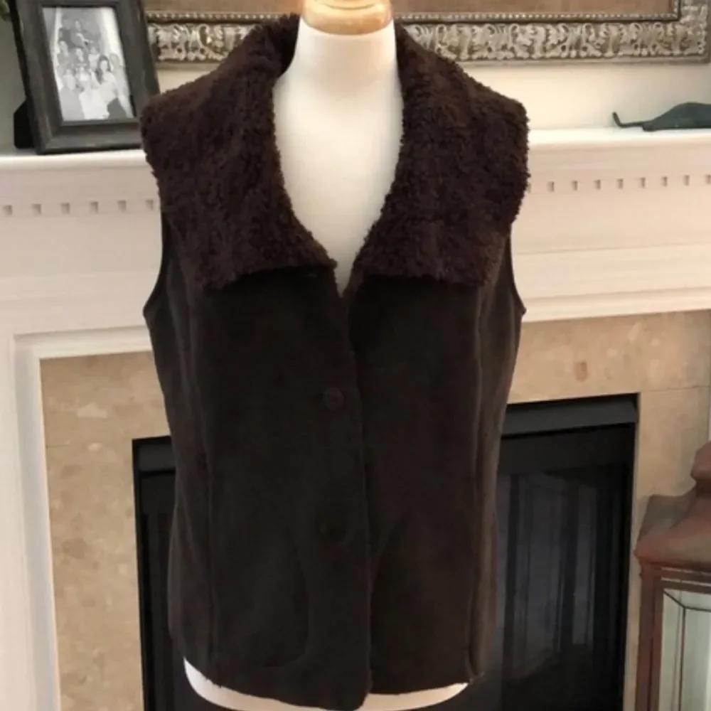 Talbots Vest Dark Brown